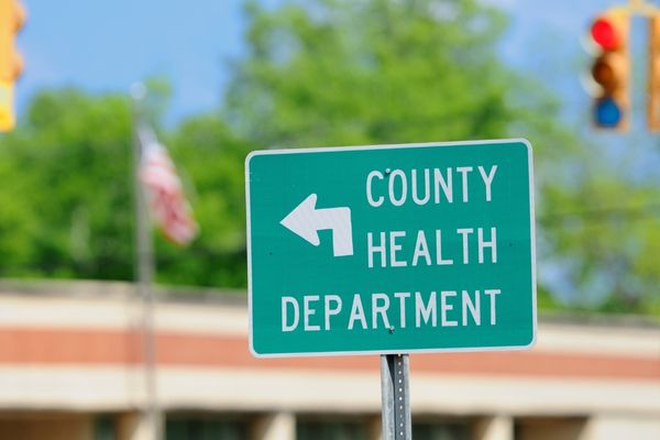 county health department sign